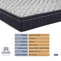 Cama + Box Com Bau Solteiro Colchão Extra Firme Airtech Ortobom D45 Cor:preto