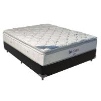 Cama Box Casal E Colchão Freedom Ortobom D33 Cor:preto - 1
