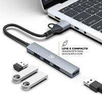 Adaptador Hub Usb-c / Usb-a 4 Em 1 - Gshield - 2