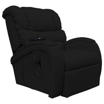Poltrona Do Papai Reclinável Elétrica Biorne F05 Corano Preto Lyam Decor