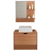 Conjunto 3 Peças Para Banheiro Bn3630x13x14 Amendoa Tecno Mobili Amendoa - 1