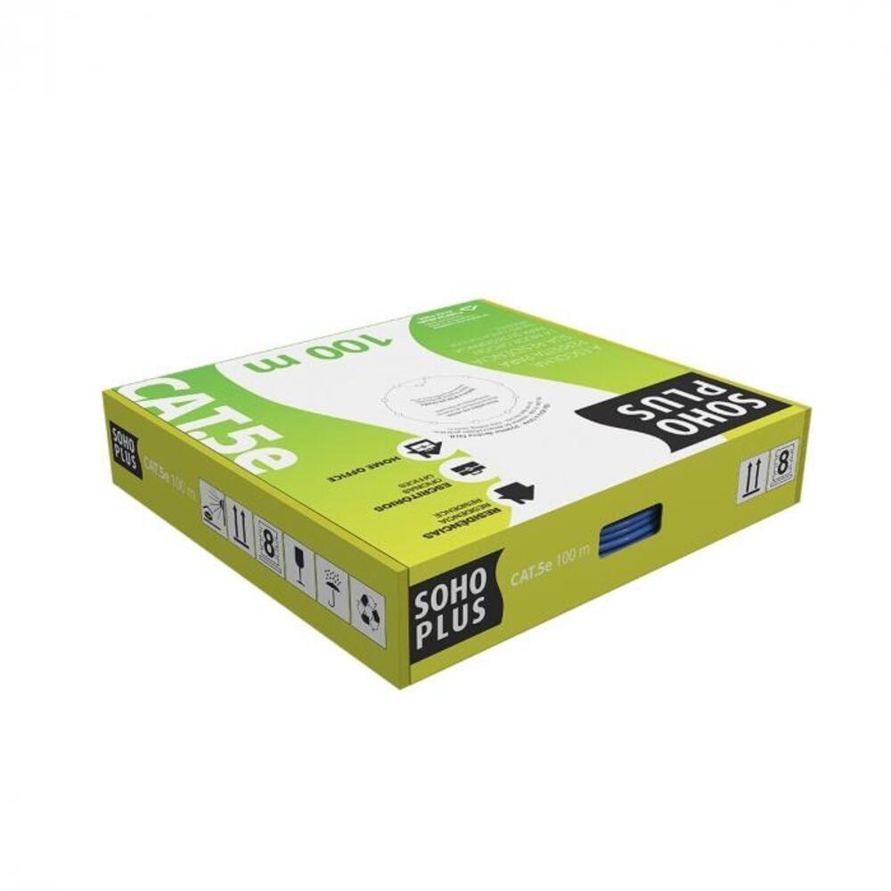 Cabo Lan U-utp Cat.5e 24 Awg 4 Pares Cmx Caixa C- 100 Metros Preto 100% Cobre 23200185 - 1