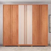 Guarda Roupa/ Roupeiro Mozart Caemmun 6 Portas E 4 Gavetas Freijo/off White - 1