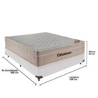 Cama Box Branco E Colchão Airtech Springpocket Viúvo Ortobom