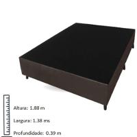 Base Box Para Colchão Casal Itaflex 1,38x1,88x0,39 Marrom - 2