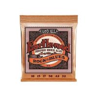 Encordoamento 010"-052" P-violão Aço Earthwood Rock And Blues Phosphor Bronze Ernie Ball P02151 - 1