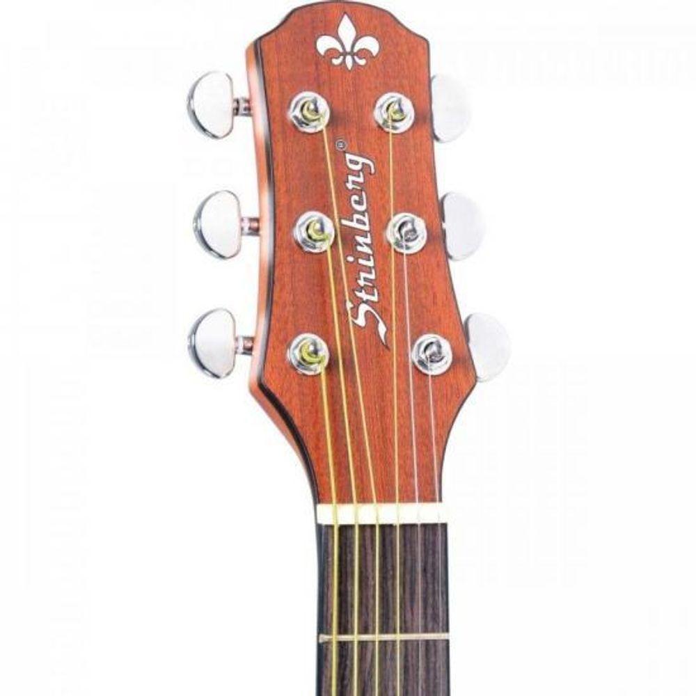 Violão Eletroacústico Strinberg Sd200c Aço Fosco Natural Satin [f002] - 4