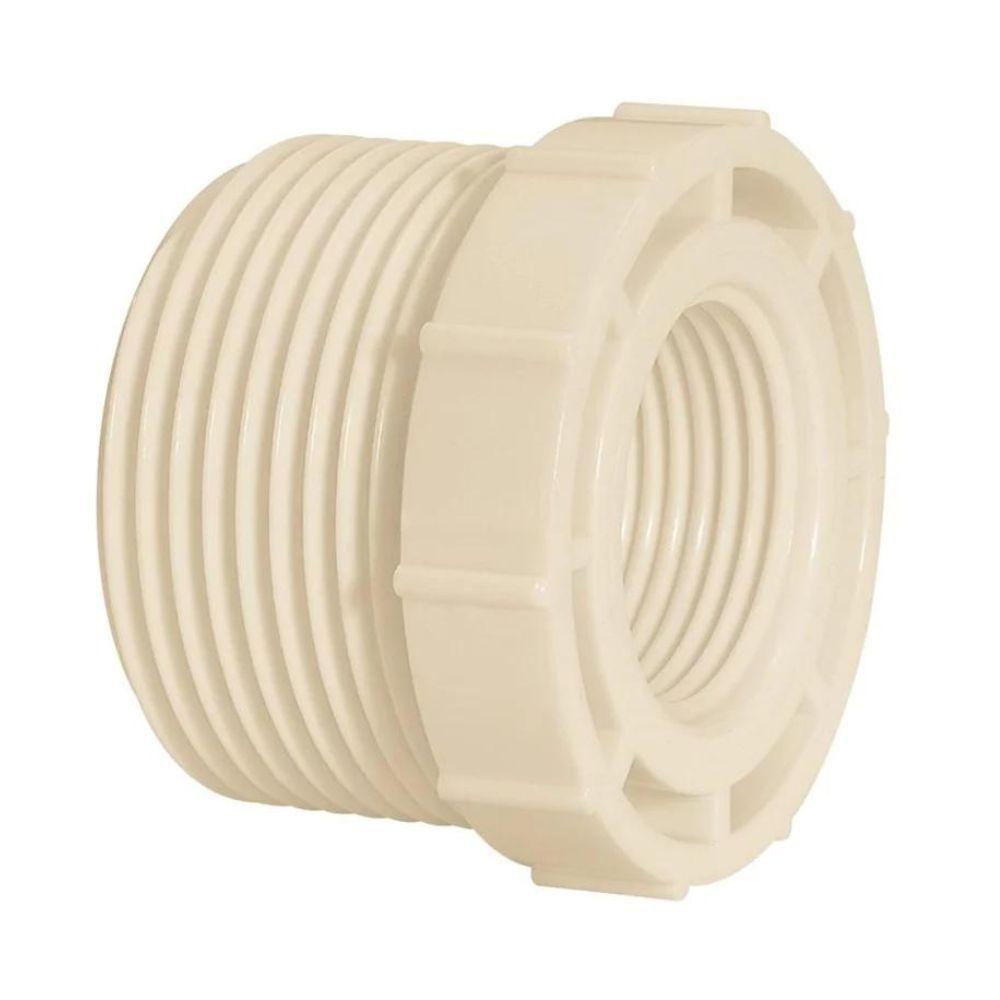 Bucha De Redução Rosqueavel Branca Amanco Kit 05 Und Tamanho 11-2"x11-4" - 2