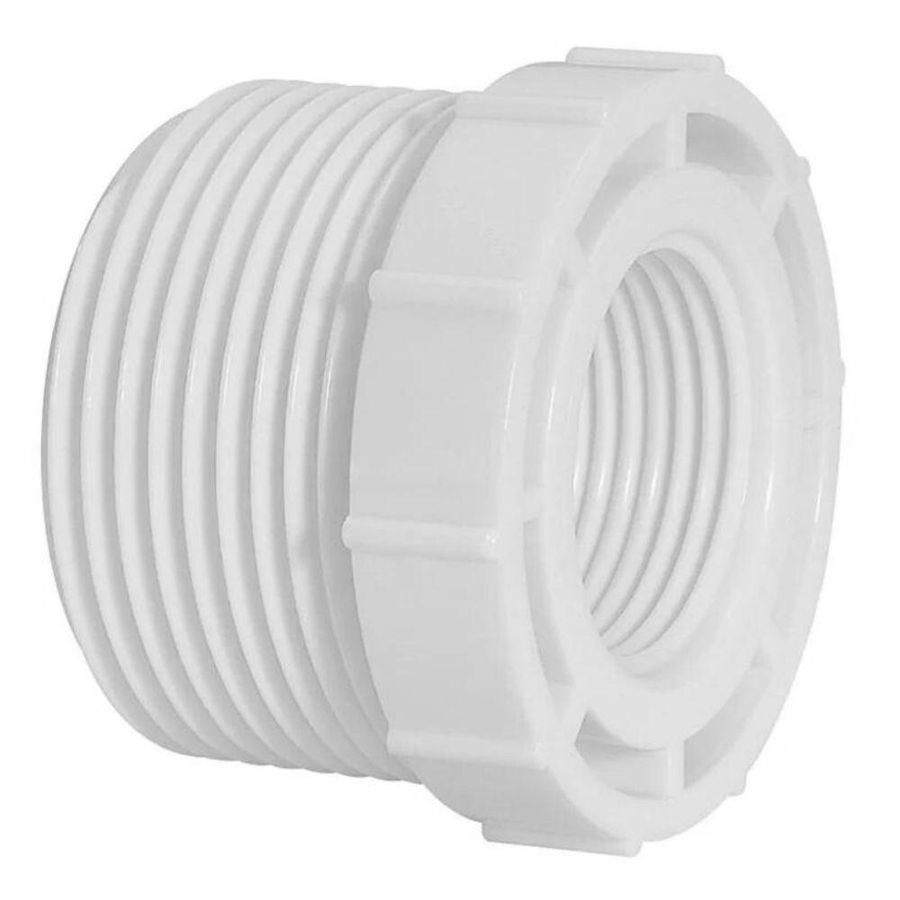 Bucha De Redução Rosqueavel Branca Amanco Kit 05 Und Tamanho 1"x1-2" - 1