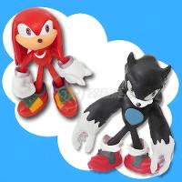 Cartelado Infantil Sonic The Hedgehog 3 Action Figures Sonic Knuckles E Werehog Brinquedos - 3
