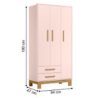 Conjunto Quarto Infantil Posadas Rosa Acetinado - 8