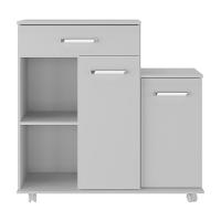 Armário De Cozinha Balcão Multiuso Para Microondas Multimóveis Mp2189 Branco Branco - 2