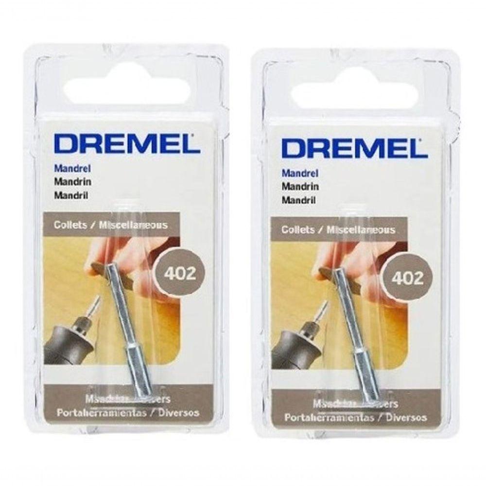 Kit Com 2 Hastes Adaptadoras Para Retífica 1/8 Dremel 402 - 2