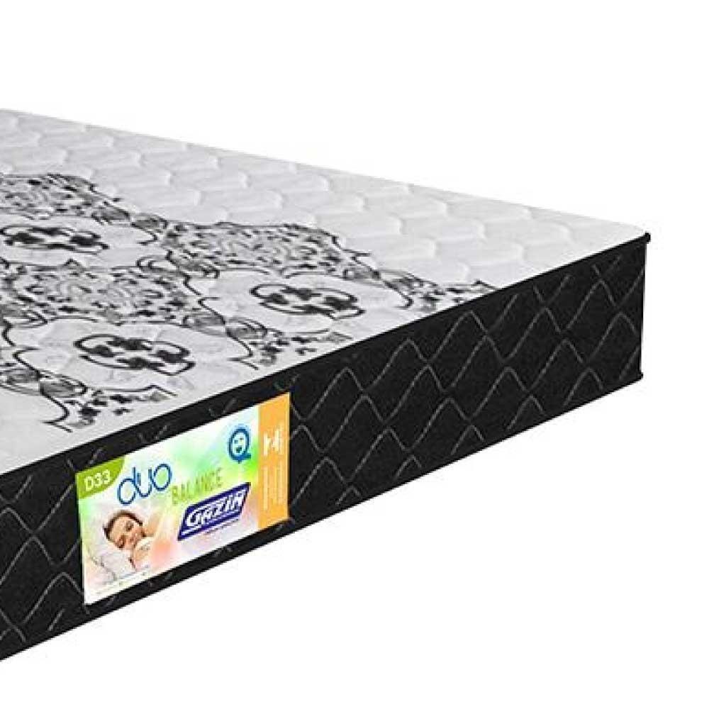 Colchão de Espuma D33 Solteiro 0,88m Duo Balance Gazin Preto - 4