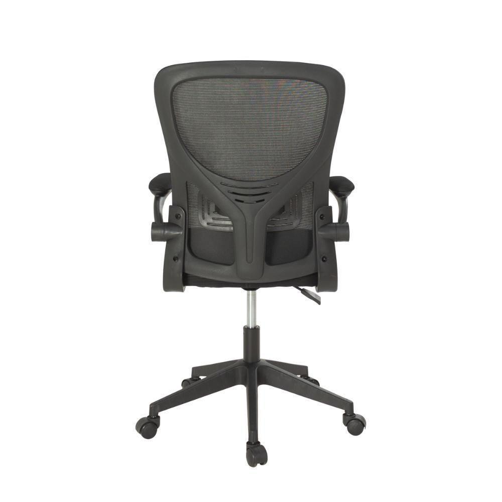 Kit 4 Cadeiras De Escritório Giratória Mônaco Com Relax E Regulagem De Altura - All Black - 3