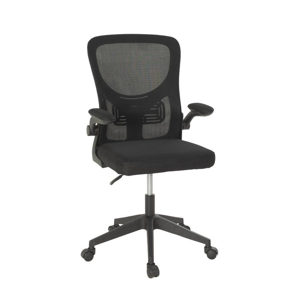 Kit 4 Cadeiras De Escritório Giratória Mônaco Com Relax E Regulagem De Altura - All Black - 8