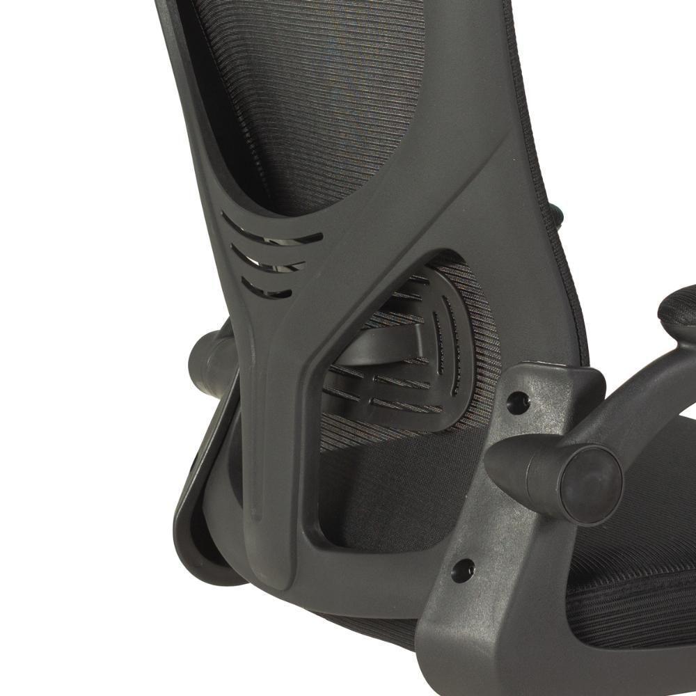 Kit 6 Cadeiras De Escritório Giratória Mônaco Com Relax E Regulagem De Altura - All Black - 2