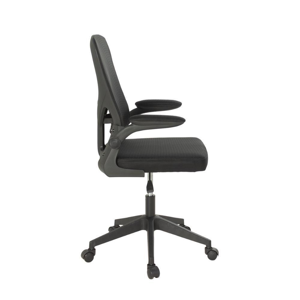 Kit 6 Cadeiras De Escritório Giratória Mônaco Com Relax E Regulagem De Altura - All Black - 9