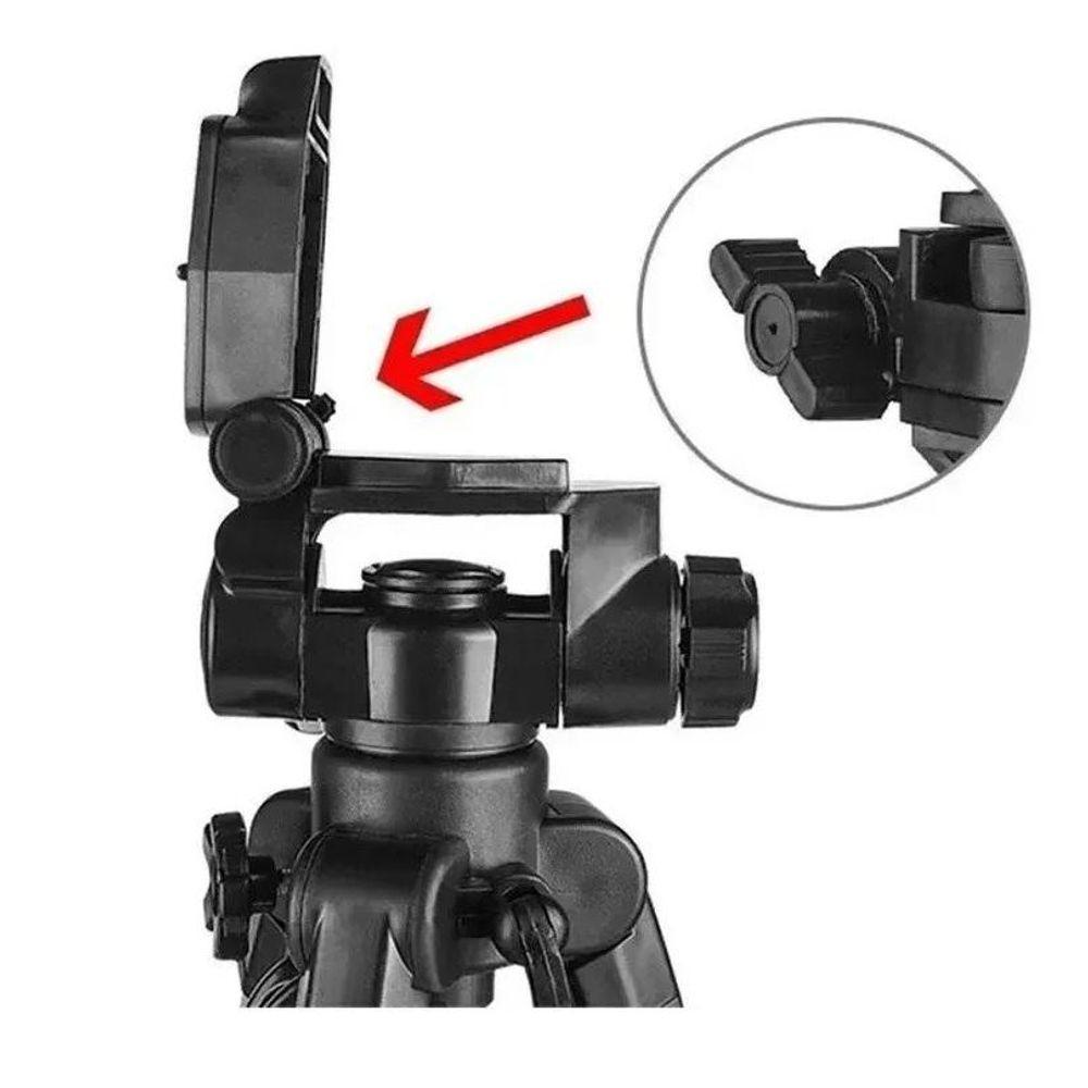 Tripé Para Câmera Digital Com Nível E Suporte Para Celular 1.80 Mts - 2