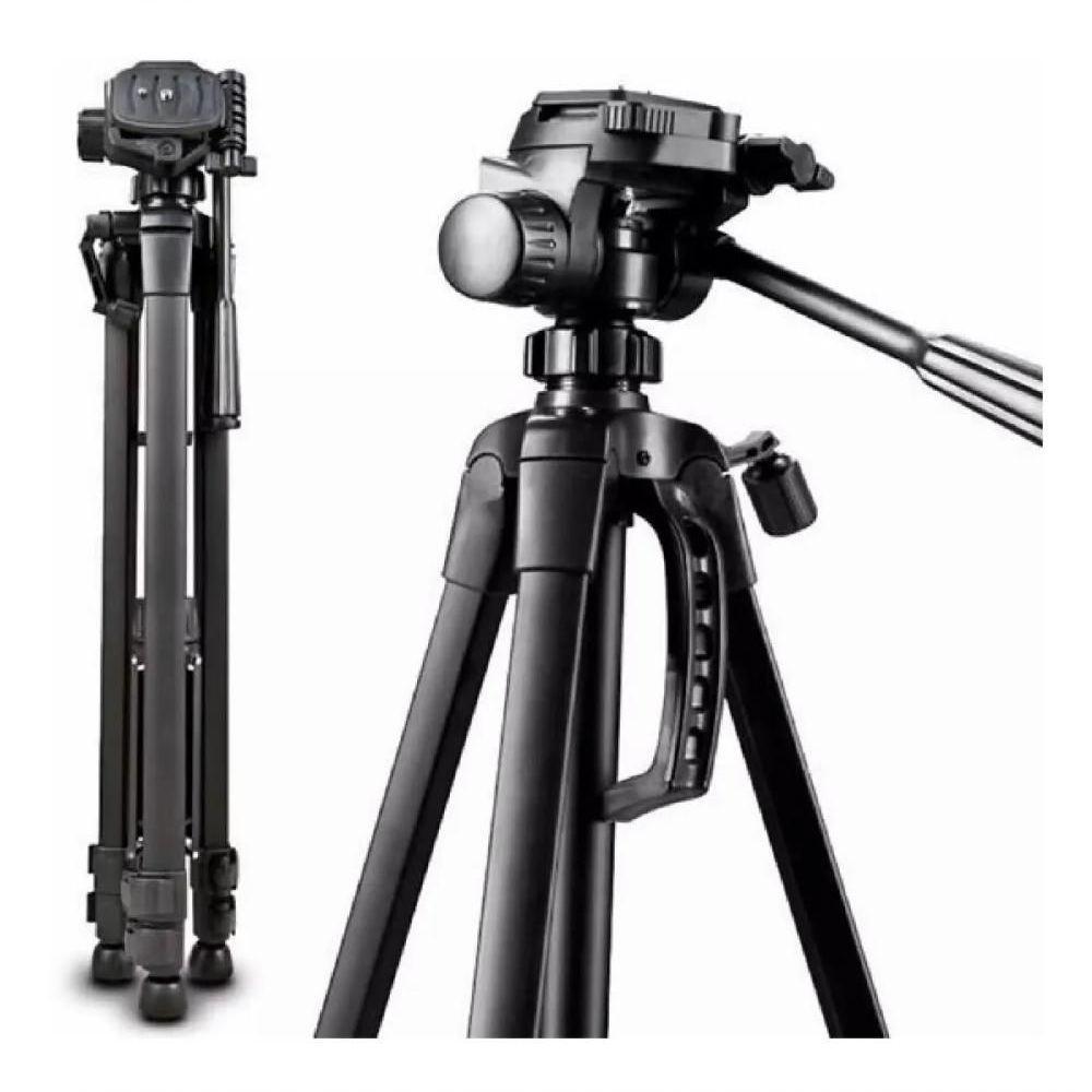 Tripé Para Câmera Digital Com Nível E Suporte Para Celular 1.40 Mts - 6