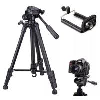 Tripé Para Câmera Digital Com Nível E Suporte Para Celular 1.40 Mts - 9