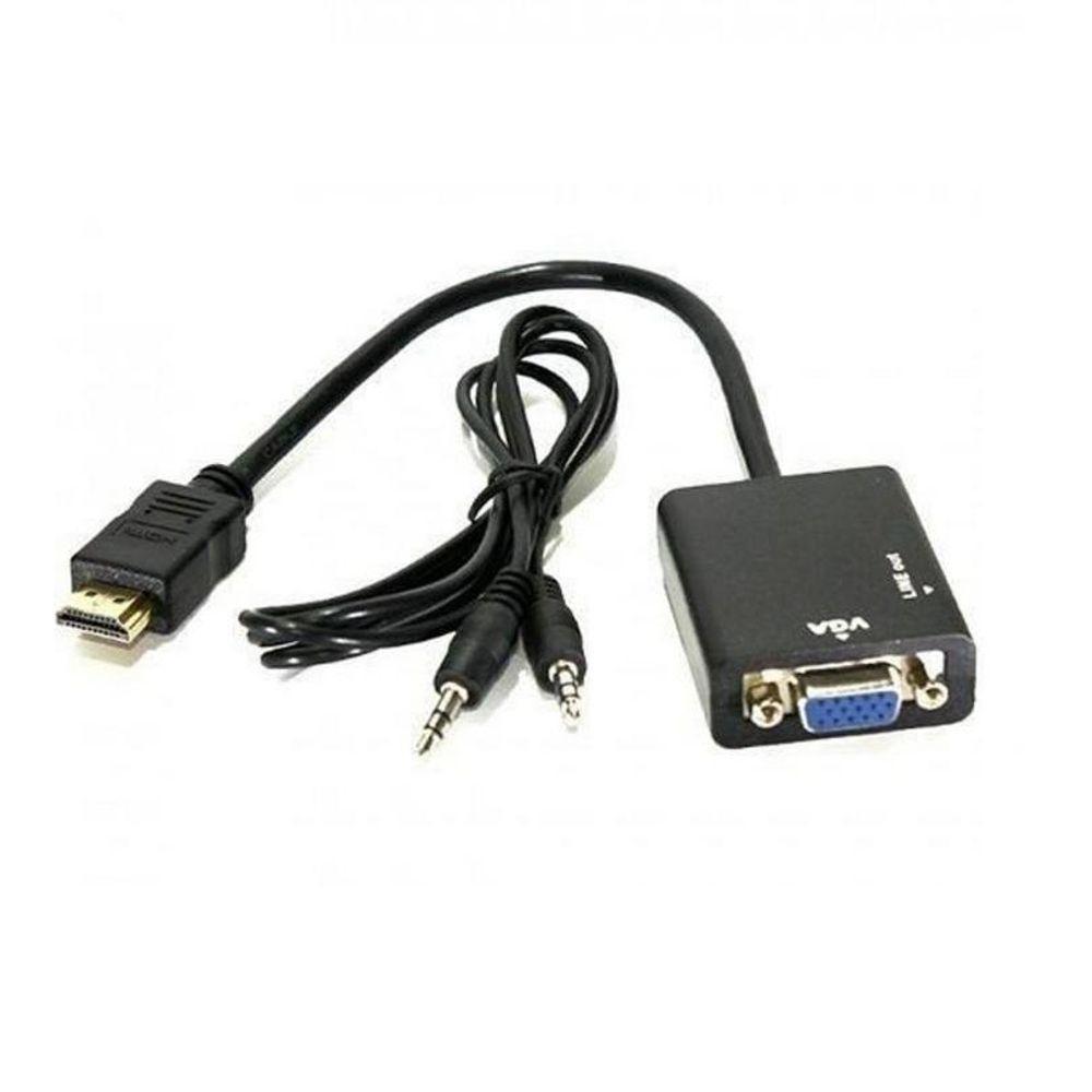 Cabo Adaptador Conversor Hdmi Para Vga - Preto - 1