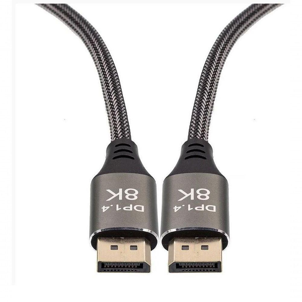 Cabo Displayport 8k Dp Versão 1.4 240z 32gbps 1.5 Metros - 2