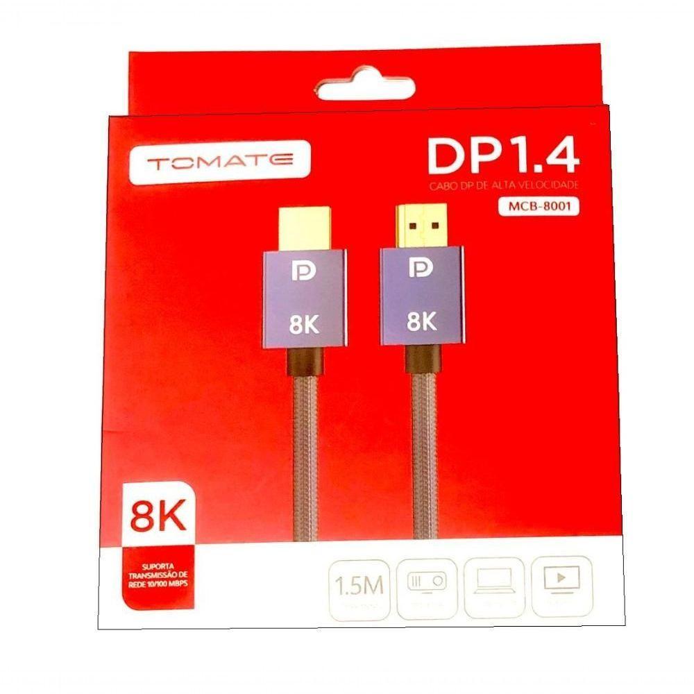 Cabo Displayport 8k Dp Versão 1.4 240z 32gbps 1.5 Metros - 4