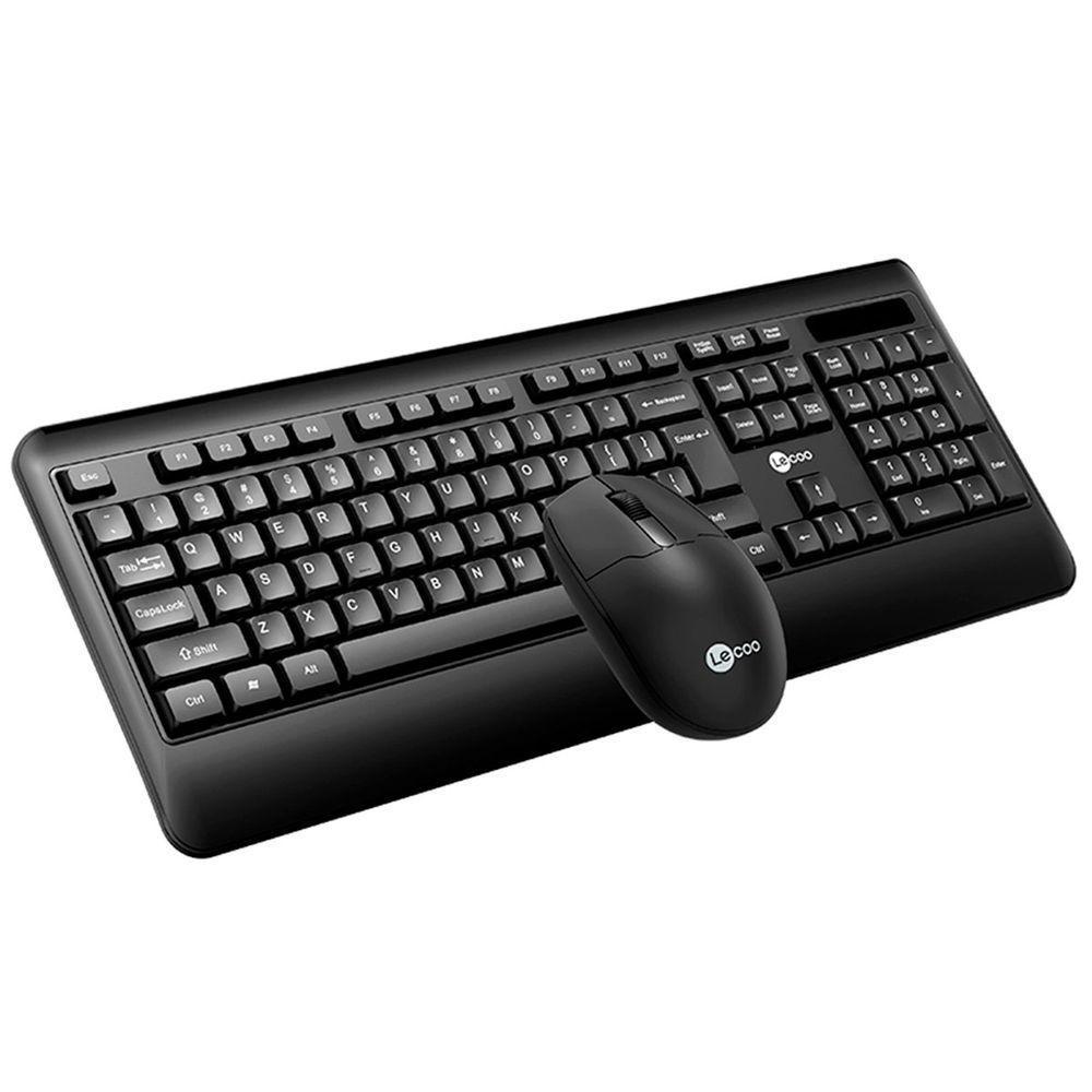 Kit Teclado E Mouse Wireless Lecoo, 2.4 Ghz, Abnt2, 1200dpi, Preto - Kw202 - 4