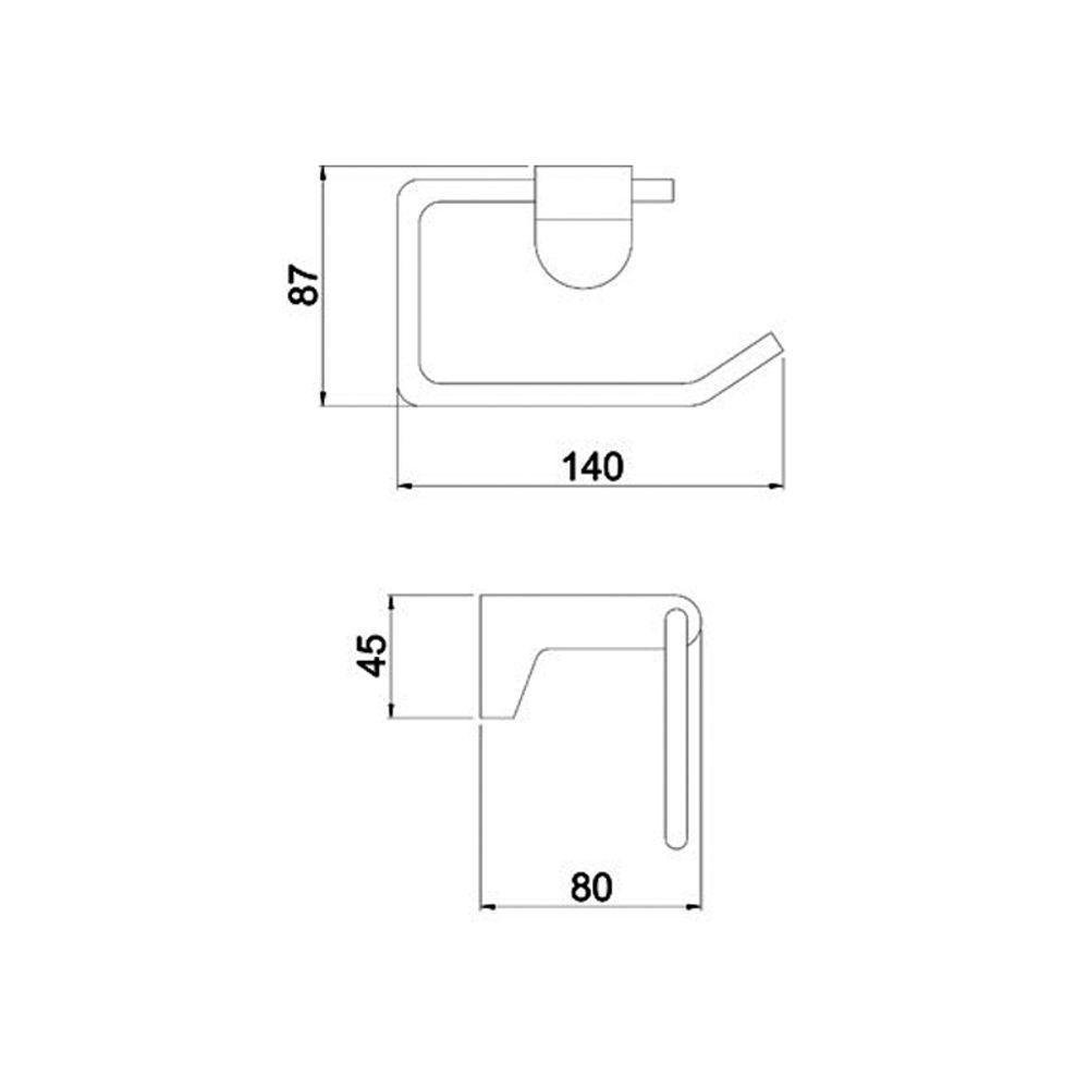 Papeleira Lorenzetti Lorenlike 2020 C78 Cromada - 2
