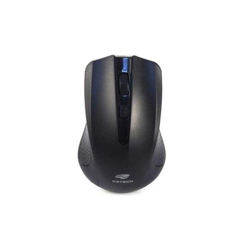 Kit Teclado E Mouse C3tech K-w10 Sem Fio Preto - 5