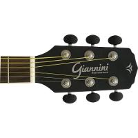 Violão Giannini Gf1d Ceq Eletroacústico Aço Preto