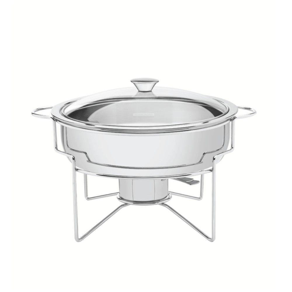 Rechaud Redondo 4,3 L Em Aço Inox Banho Maria - 1