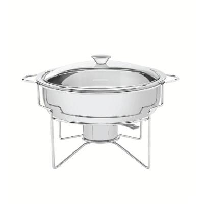 Rechaud Redondo 4,3 L Em Aço Inox Banho Maria