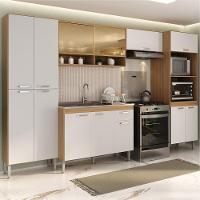 Armário De Cozinha Completa Com Gabinete De Pia 5 Pçs Paris Multimóveis Rustic-branco Rustic-branco - 7