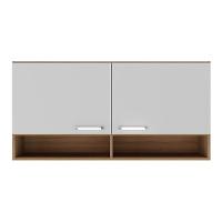 Armário Aéreo 120cm Com 2 Portas Paris Multimóveis Mp2214 Rustic-branco Rustic-branco