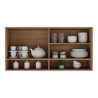 Armário Aéreo 120cm Com Portas De Vidro Paris Multimóveis Mp2213 Rustic Rustic - 7