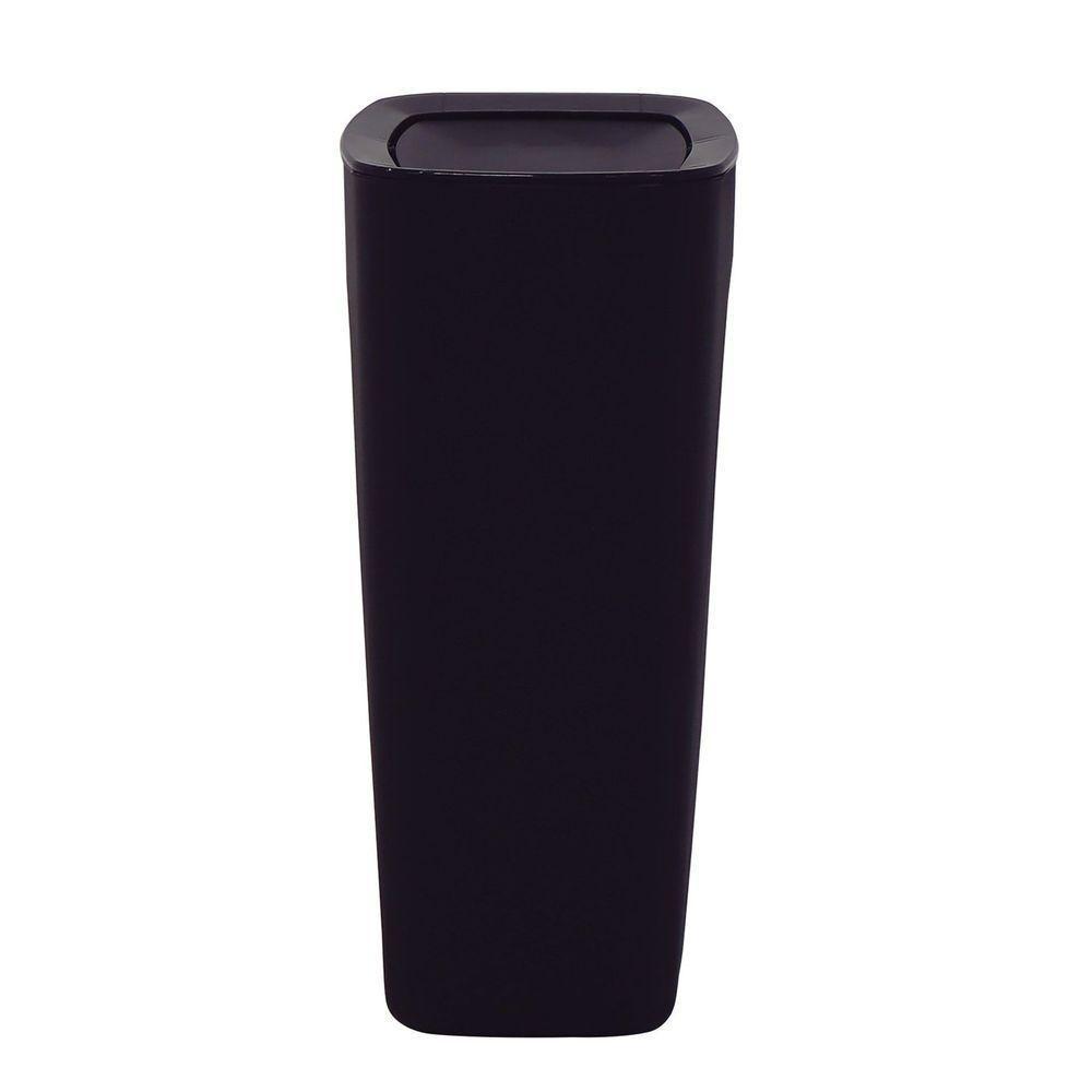 Lixeira Tramontina Compact Em Polipropileno Preto Com Tampa Basculante 10,5 L Tramontina - 4