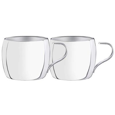 Conjunto De Xícaras Inox Tramontina Para Chá E Capuccino Acabamento Brilho 2 Peças Tramontina