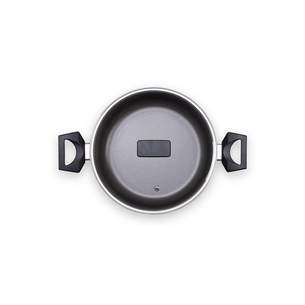 Caçarola Com Tampa 22 Cm 3,7 L Antiaderente Mineral Resist Cinza Linha Ceramic Life Preserve Brinox - 4