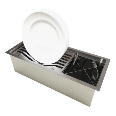 Escorredor P/ Louças Escovado Pia Cozinha Inox De Qualidade