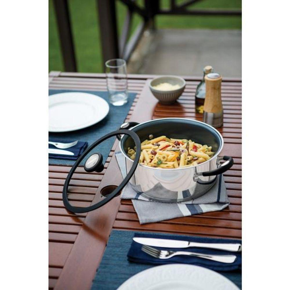 Jogo De Panelas Tramontina Solar Ceramic Em Aço Inox Fundo Triplo Com Revestimento Interno Em Cerâmica Grafite 4 Peças - 3