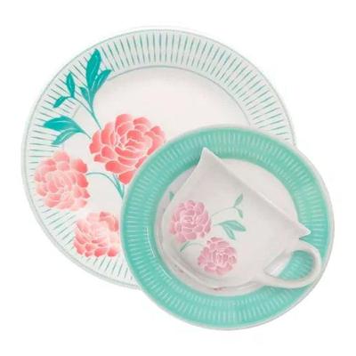 Kit Jogo Café Lanche Para 10 Pessoas 20pçs Oxford Bloom