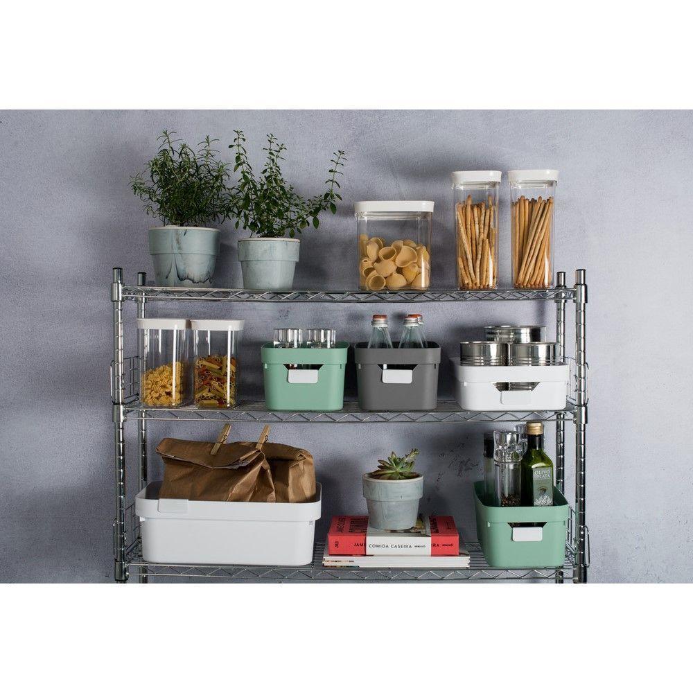 Kit De Caixa Organizadora Cube Com Tampa Chumbo 03 Peças - 5