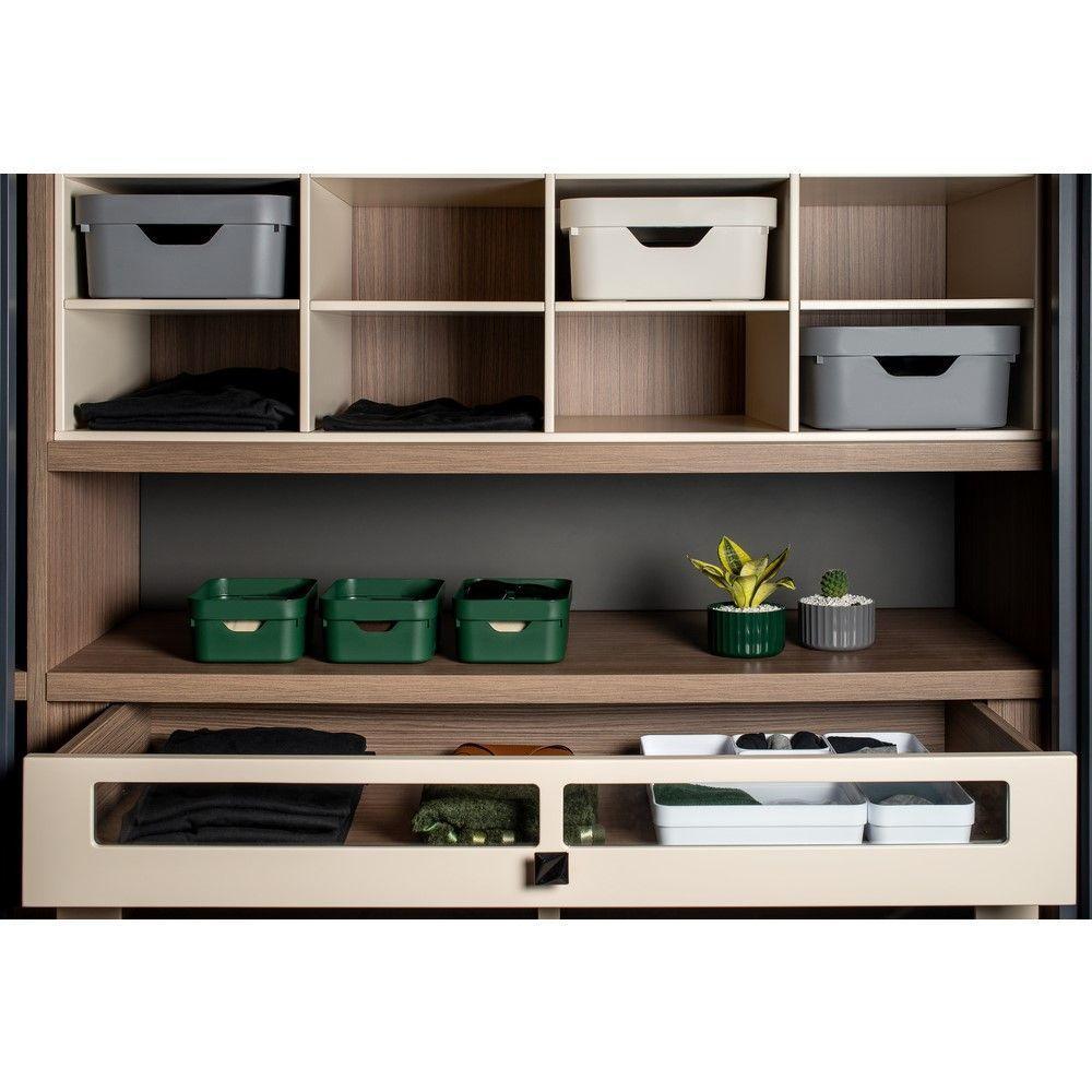 Kit De Caixa Organizadora Cube Com Tampa Chumbo 03 Peças - 7