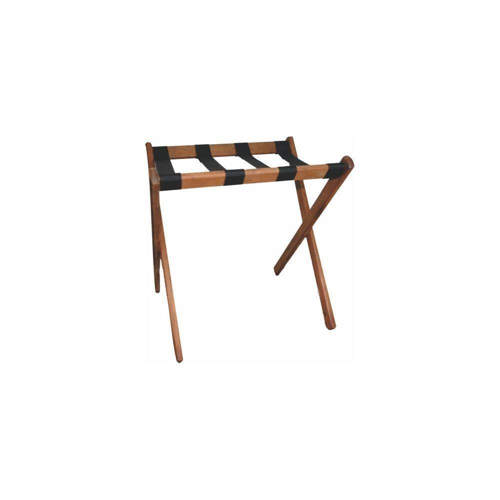 Suporte De Malas Para Hotel Pousada Dobrável Madeira - 1