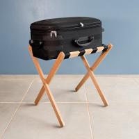 Suporte De Malas Para Hotel Pousada Dobrável Madeira