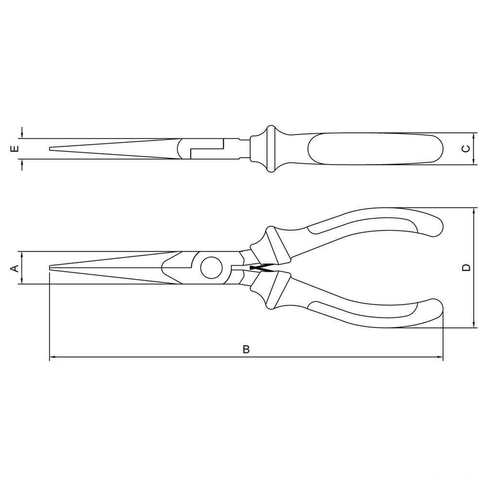 Alicate Para Eletrônica Bico Longo 6'' Tramontina Pro Tramontina - 2