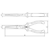 Alicate Para Eletrônica Bico Longo 6'' Tramontina Pro Tramontina - 2