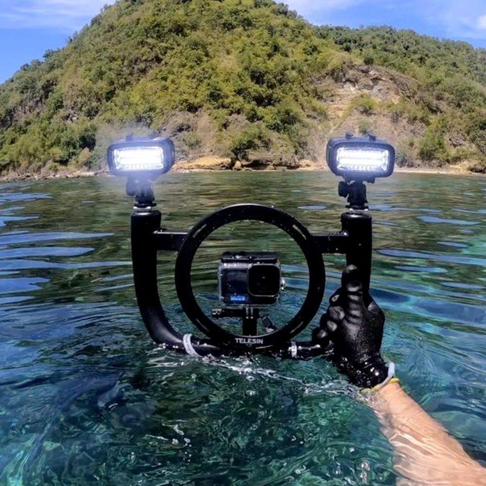 Dome com Suporte Manual para GoPro 9, 10 e 11 Black - Telesin - 2